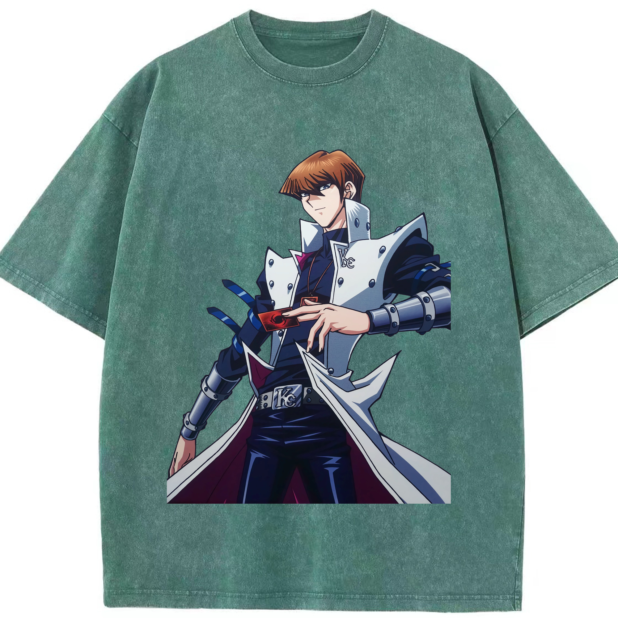 （画像用） 遊☆戯☆王 Yu-Gi-Oh! 綿100% ヴィンテージ風 半袖Tシャツ（フロントプリント）